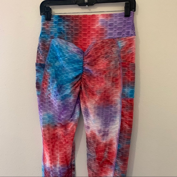 NWT Women’s Anti Cellulite Tie Dye Leggings - Picture 4 of 13